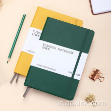 Pieno notebook logo personalizzato Copritura rigida A5 con cinturino